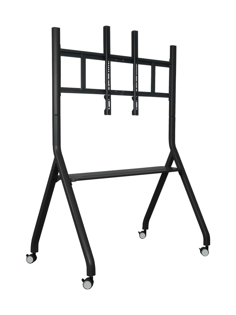 ZKTECO ZK-MS01 – Soporte Móvil para Pantallas de 55 a 86 Pulgadas con Capacidad de hasta 130 kg, Ruedas Giratorias de 360° y Acabado Negro - Image 3