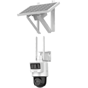 HIKVISION DS-2DE2C400IWG-K/4G/C05S10/LA – Kit Solar IP All in One / Doble Detección (Radar + PIR) / PT IP 4 Megapixel / Lente 2.8 mm / Panel Solar / Batería de Respaldo de Litio 50.76Wh (Hasta 1.5 días) / Conexión 4G / Audio de Dos Vías / Accesorios de Inst. / D