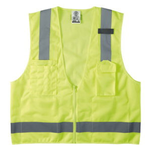 KLEIN TOOLS 60268 – Chaleco de seguridad reflectante / Talla XL / ANSI/ISEA 107-2015 Tipo R Clase 2 / Pecho 44''-50'' (111,8-127 cm) / Amarillo alta visibilidad