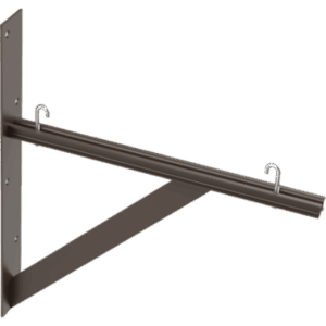 HOFFMAN LTSB18BLK – Kit de Soporte Triangular a Pared, Para Escalerillas de 12 y 18 in (30.5 y 45.7 cm) de Ancho, de Acero, Color Negro