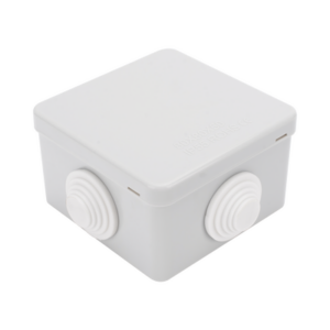 LINKEDPRO LP-WBX-80 – Caja de Derivación Exterior / IP55 / IK07 / 4 Entradas / ABS Antiflama / 80 x 80 x 50 mm