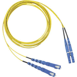 PANDUIT F92ERLNSNSNM020 – Jumper de Fibra Óptica / Monomodo OS2 9/125 / LC-SC Duplex / OFNR / 20 m (65.6 ft) / Amarillo