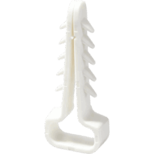 LINKEDPRO LP-GT-6-12-W – Grapa Taquete de Nylon para Fijación de Cables en Interior y Exterior / Color Blanco / 6 × 12 mm / Paquete con 100 Piezas