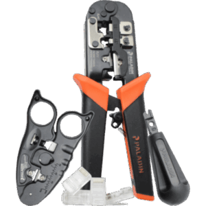 TEMPO PA4909 – Kit de Instalación de cable UTP con Estuche (Desforrador + Ponchadora + Ponchadora 110).