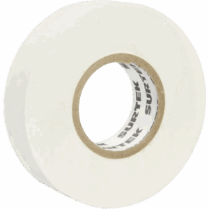 SURTEK SYS-138012 – Cinta para aislar color Blanco de 19 mm x 18 metros / Fabricada en PVC / Adhesivo acrílico.