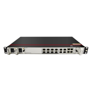 HUAWEI MA5801-GP08-H3 – OLT GPON / 8 Puertos GPON Clase C+ / 4 Uplink SFP/SFP+ / Switching 110 Gbit/s / Hasta 1024 ONTs / Doble Fuente AC / Rango -40 °C a +65 °C / 1 UR