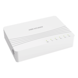 HIKVISION DS-3E0505D-E – Switch Gigabit No Administrable de Escritorio con 5 puertos 10 / 100 / 1000 Mbps / Diseño Compacto y Estetico