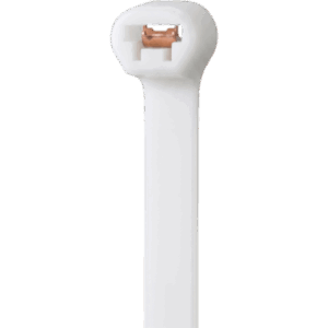 LINKEDPRO LPEA-75300-W – Cincho de Nylon con Inserto Metálico / 7.5 × 300 mm / Color Blanco / UL 94V-2 / Paquete de 100 Piezas