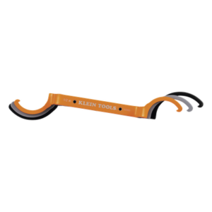 KLEIN TOOLS 50900R – Juego de Llaves para Contratuercas / 3 Piezas 1/2" (12.7mm), 3/4" (19.05mm), 1" (25.4mm) / Codos Opuestos en Ángulo / Acero de Aleación Delgado / Punta en Gancho con Bloqueo / Resistente a la Corrosión