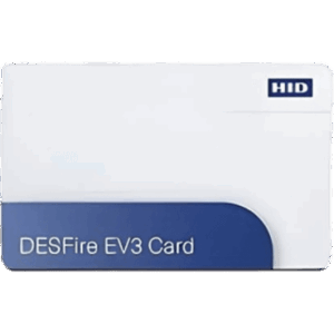 HID 802FPGGAN – Tarjeta de Acceso MIFARE DESFire EV3 / Perfil de Alta Seguridad / 13.56 MHz / 8K EEPROM / AES-128 / UID Aleatorio de 4 Bytes / SIO / Compatible con Lectores HID Signo / Hasta 9 cm (3.54 in) / Impresión HDP