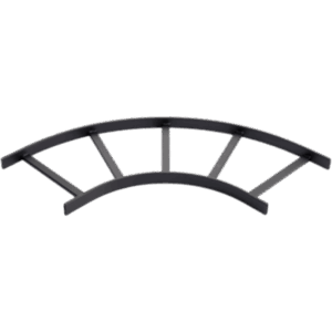 HOFFMAN L90HB18BLK – Curva Horizontal para Escalerilla / 90° / 18 in de ancho / Acero Calibre 16 / cULus / RAL 9005