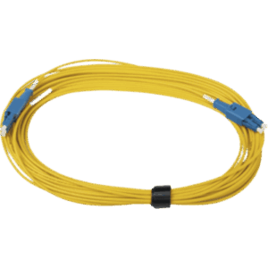 SIEMON LBPLCULCUL02H – Cable de Parcheo Fibra Óptica / LC UPC a LC UPC / Dúplex Monomodo OS1/OS2 / 2 Metros (6.56 Pies) / LSOH / Amarillo