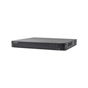 HIKVISION DS-7216HQHI-K1/A – DVR 4 Megapixel / 16 Canales TURBOHD + 8 Canales IP / 1 Bahías de Disco Duro / 16 Canales de Audio / Salida de Vídeo en 4K